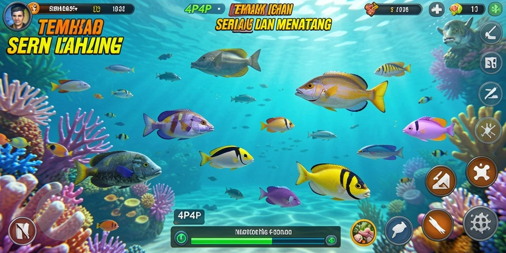Tampilan gameplay Tembak Ikan yang seru di 4P4P.