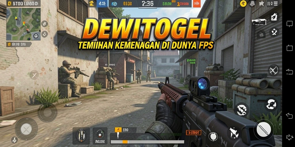 Tangkapan layar DEWITOGEL menunjukkan aksi tembak-menembak seru dalam gameplay FPS.
