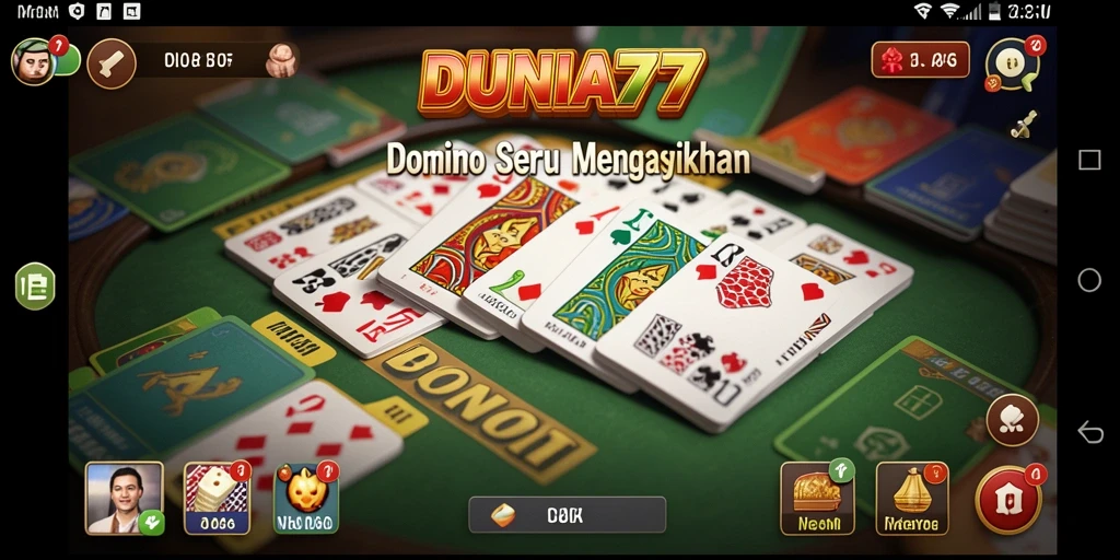 Tampilan gameplay DUNIA77 dengan grafis menarik dan antarmuka yang intuitif.