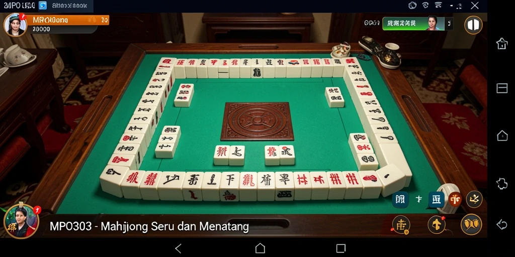 Tampilan menarik dari permainan Mahjong seru dan menyenangkan.